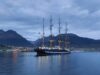 Russian Sailboats Set to Sail Past World Public Assembly Attendees