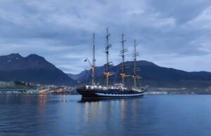 Russian Sailboats Set to Sail Past World Public Assembly Attendees